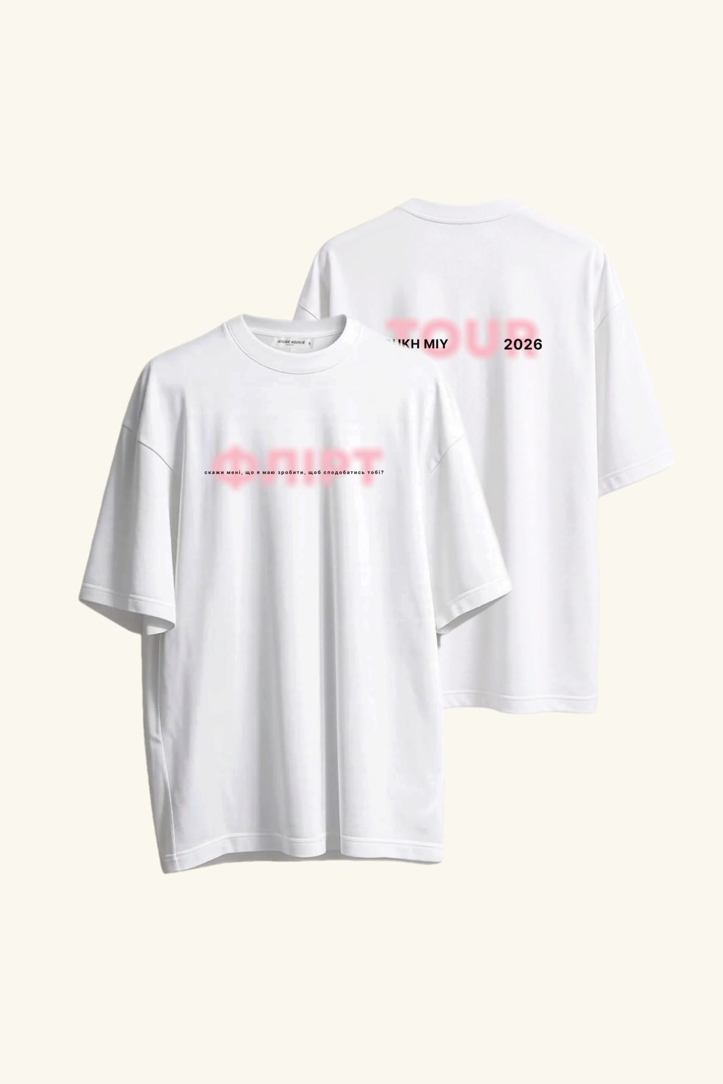 T-Shirt "Flirt", weiß