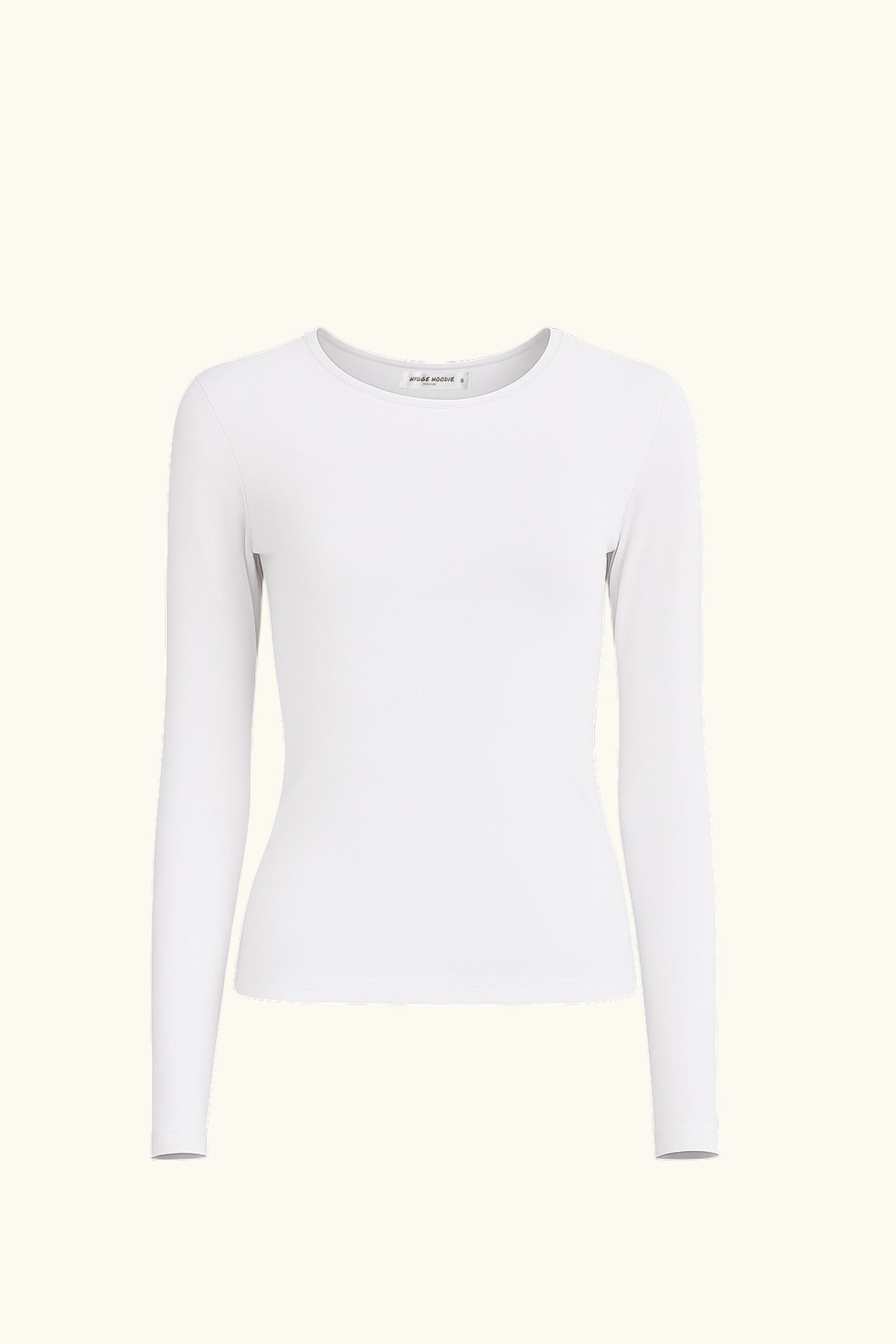 Slim-Fit Longsleeve, doppelter Stoff, Premium