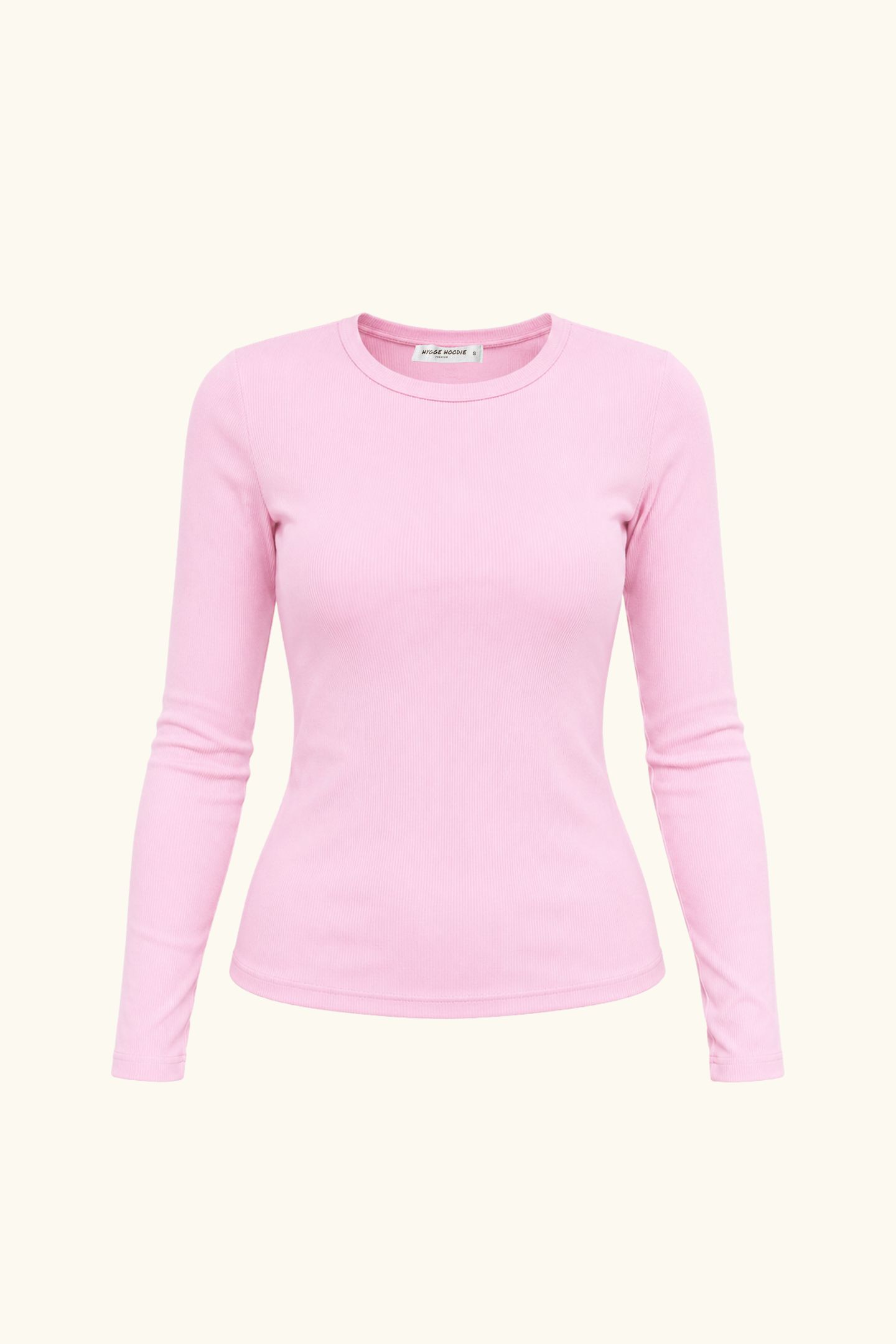 Slim-Fit Longsleeve mit Rippstruktur