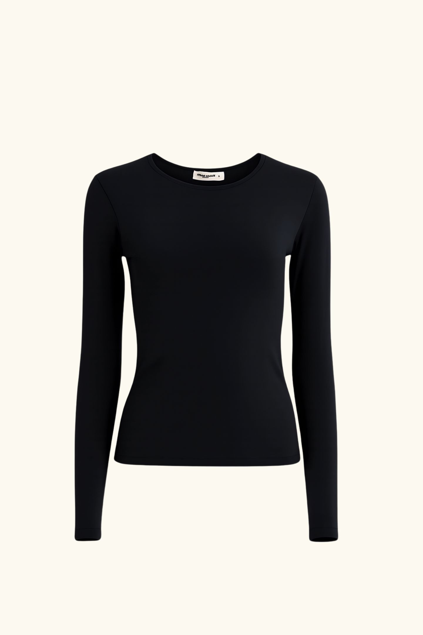 Slim-Fit-Longsleeve, doppelter Stoff, premium