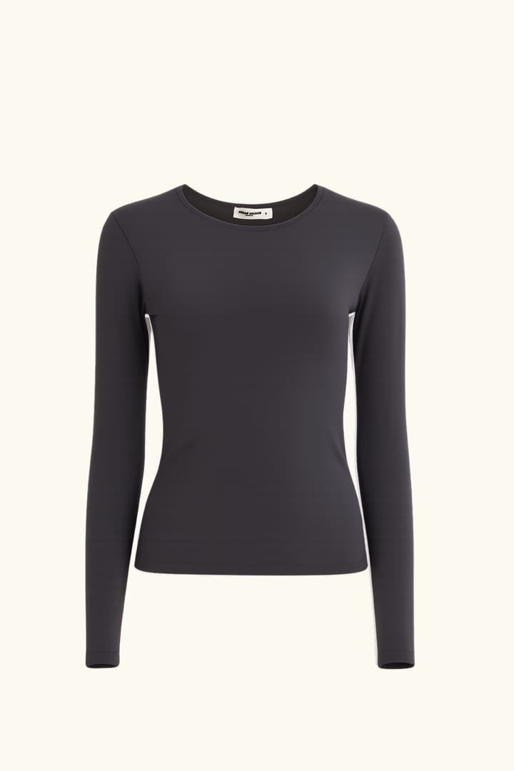Longsleeve Slim Fit, doppellagiger Stoff, Premium