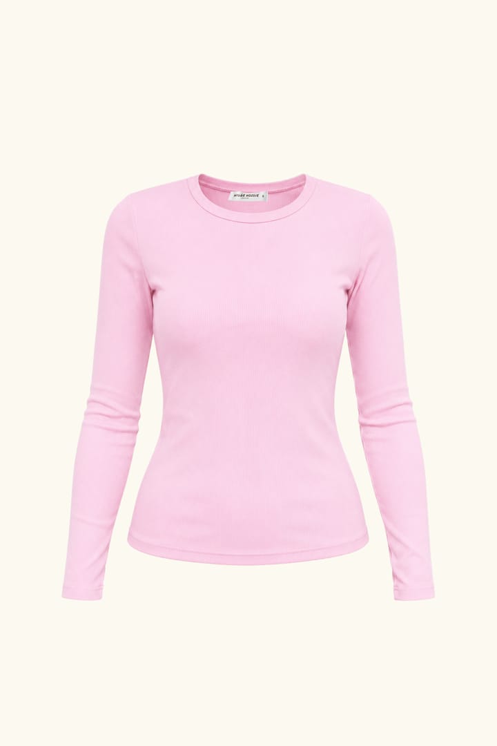 Slim-Fit Longsleeve mit Rippstruktur