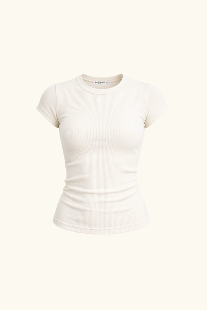 Slim-Fit T-Shirt aus Viskose
