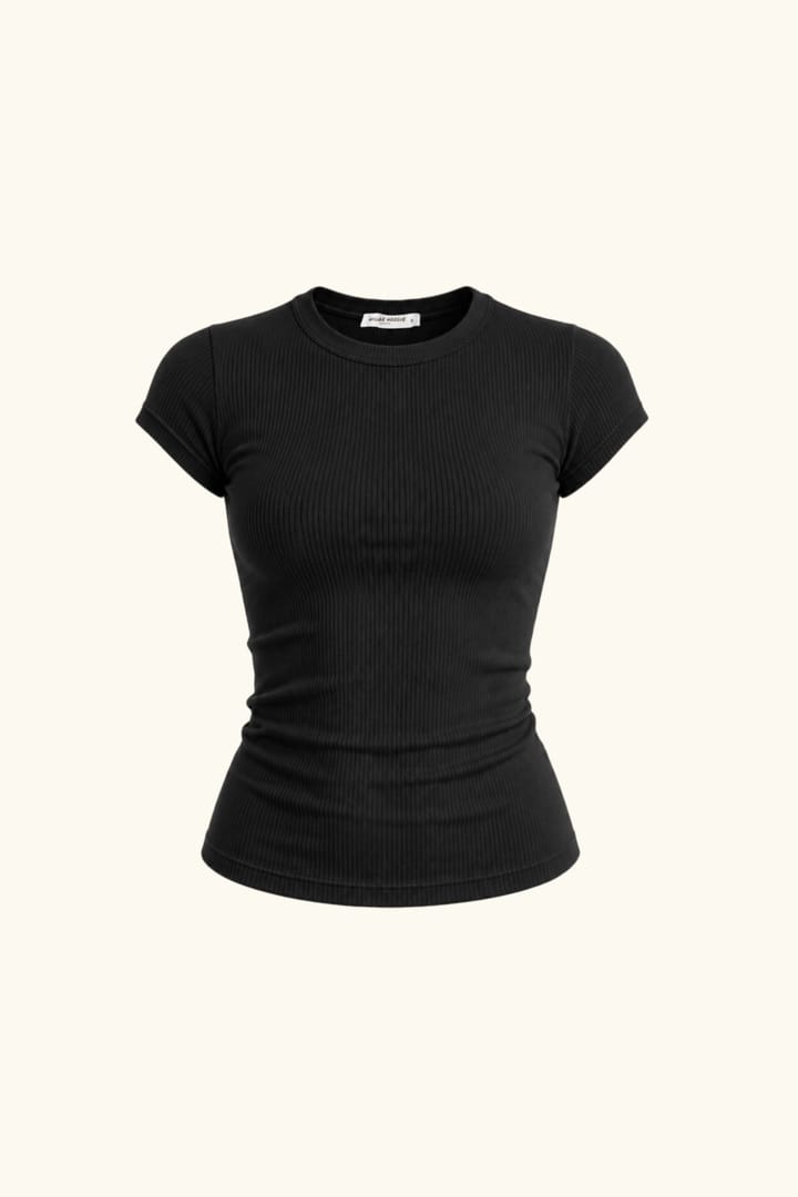 Slim-Fit T-Shirt aus Viskose