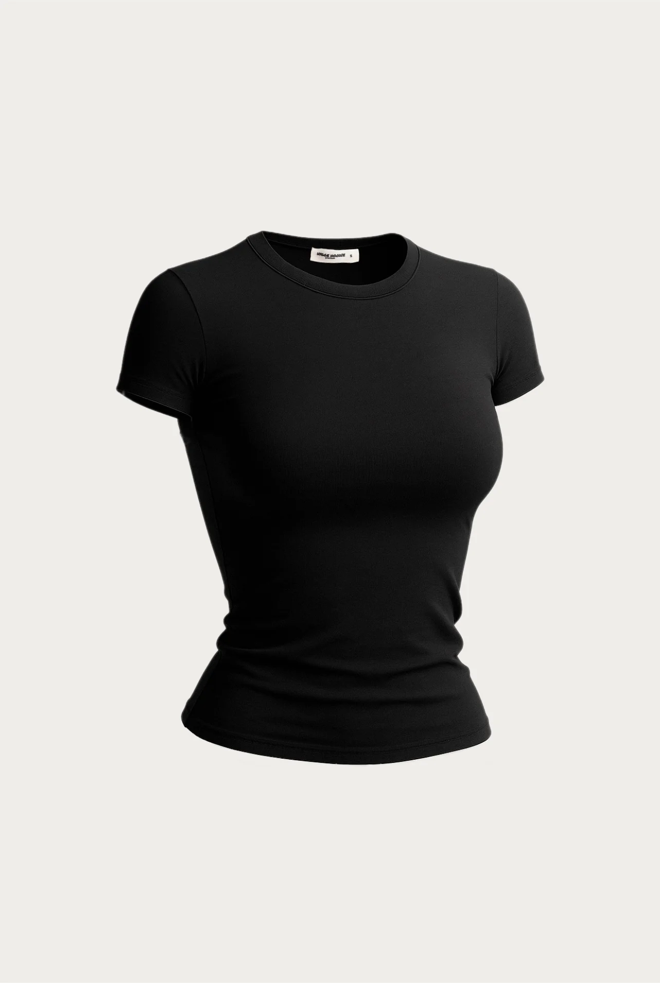 ФУТБОЛКА SLIM FIT ЖІНОЧА, ЧОРНИЙ