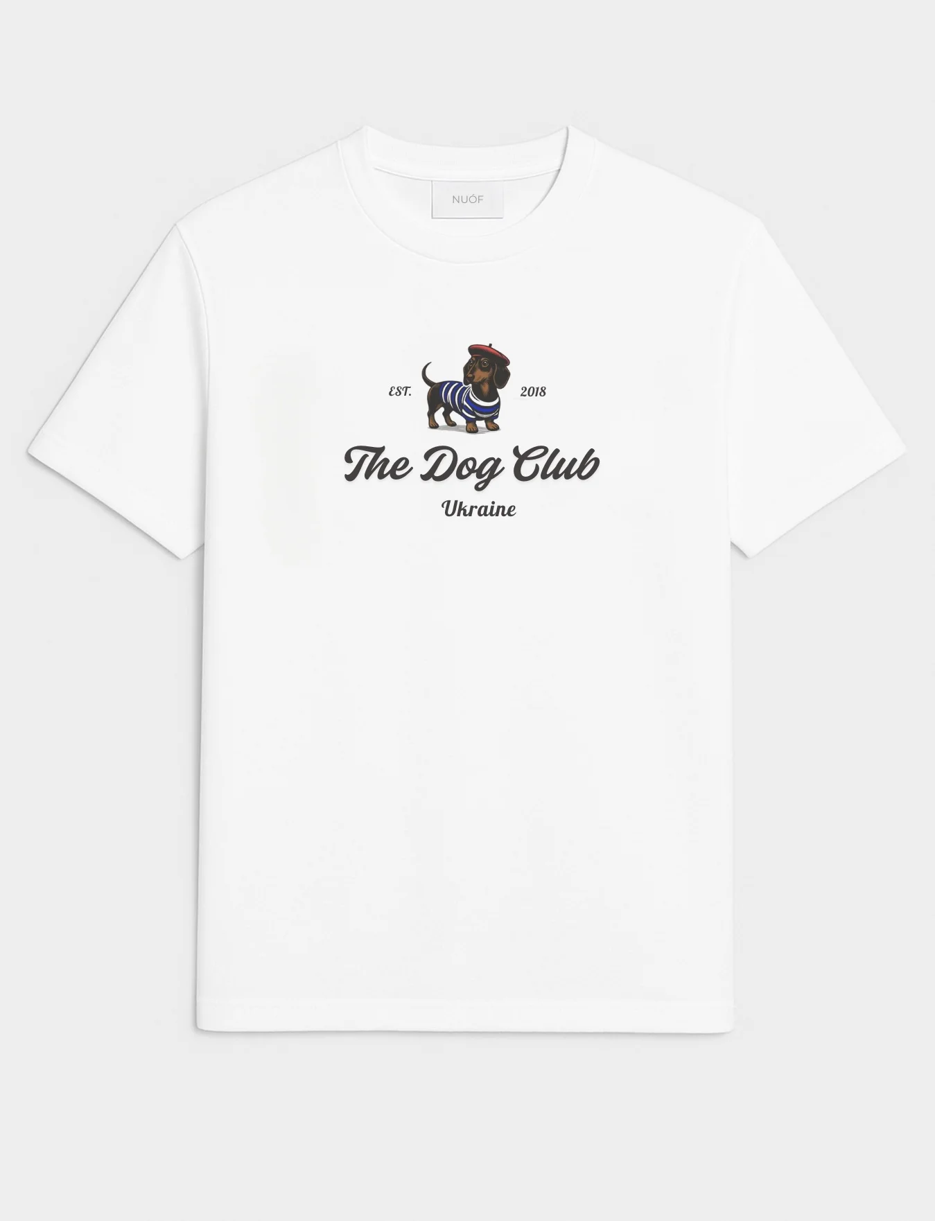 ФУТБОЛКА "THE DOG CLUB", МОЛОКО