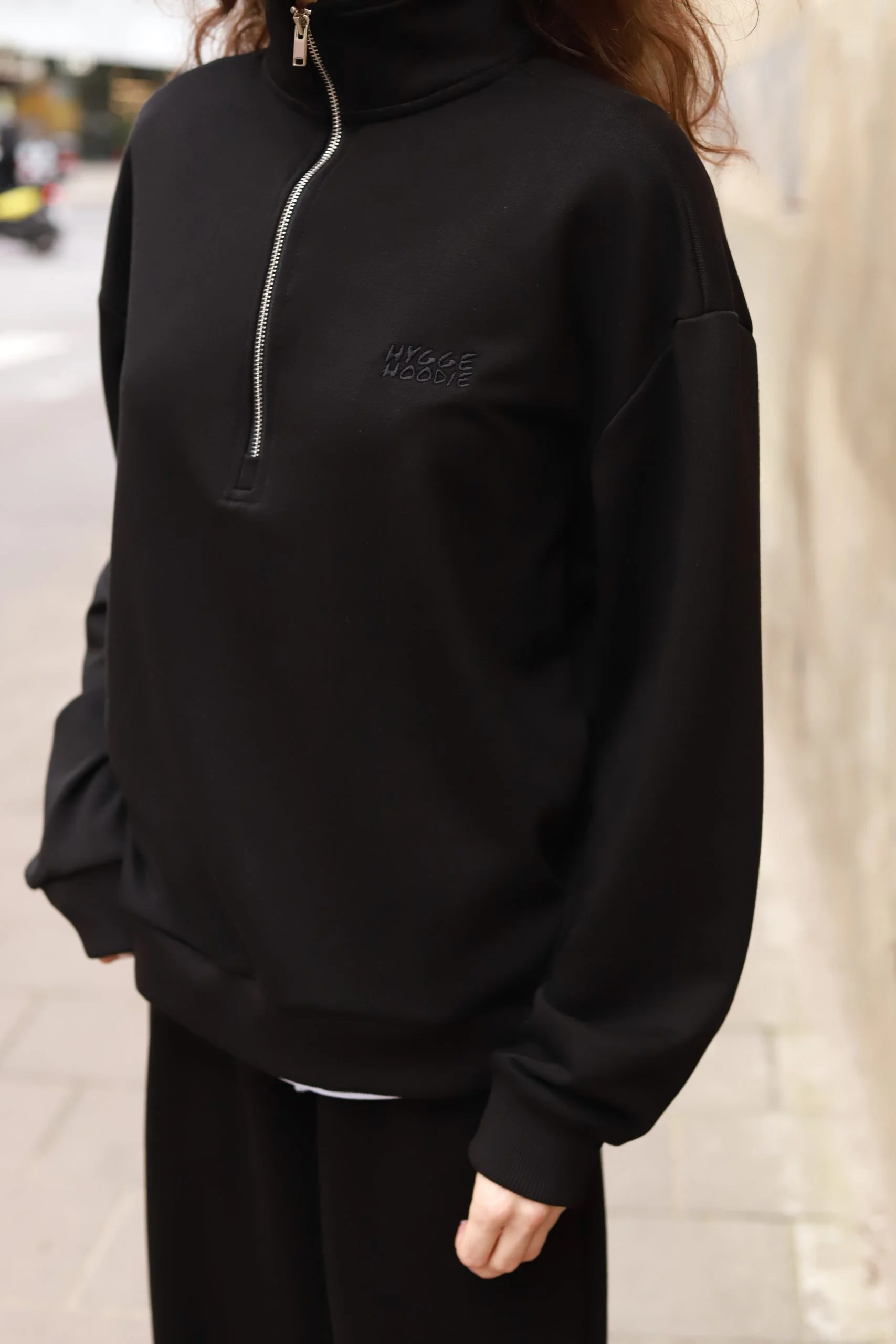 СВІТШОТ ZIP ME UP PREMIUM, ЧОРНИЙ