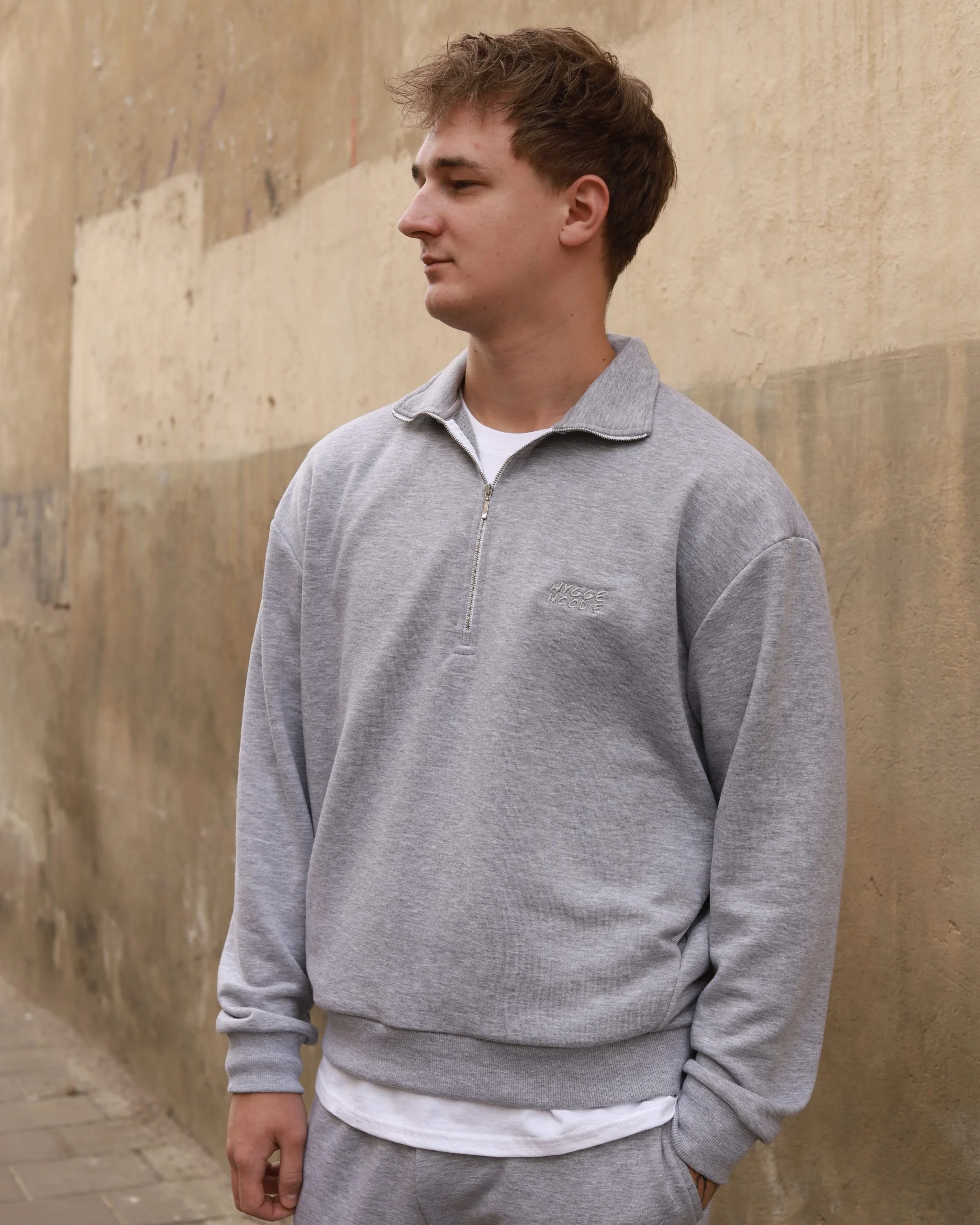 СВІТШОТ ZIP ME UP PREMIUM, МЕЛАНЖ