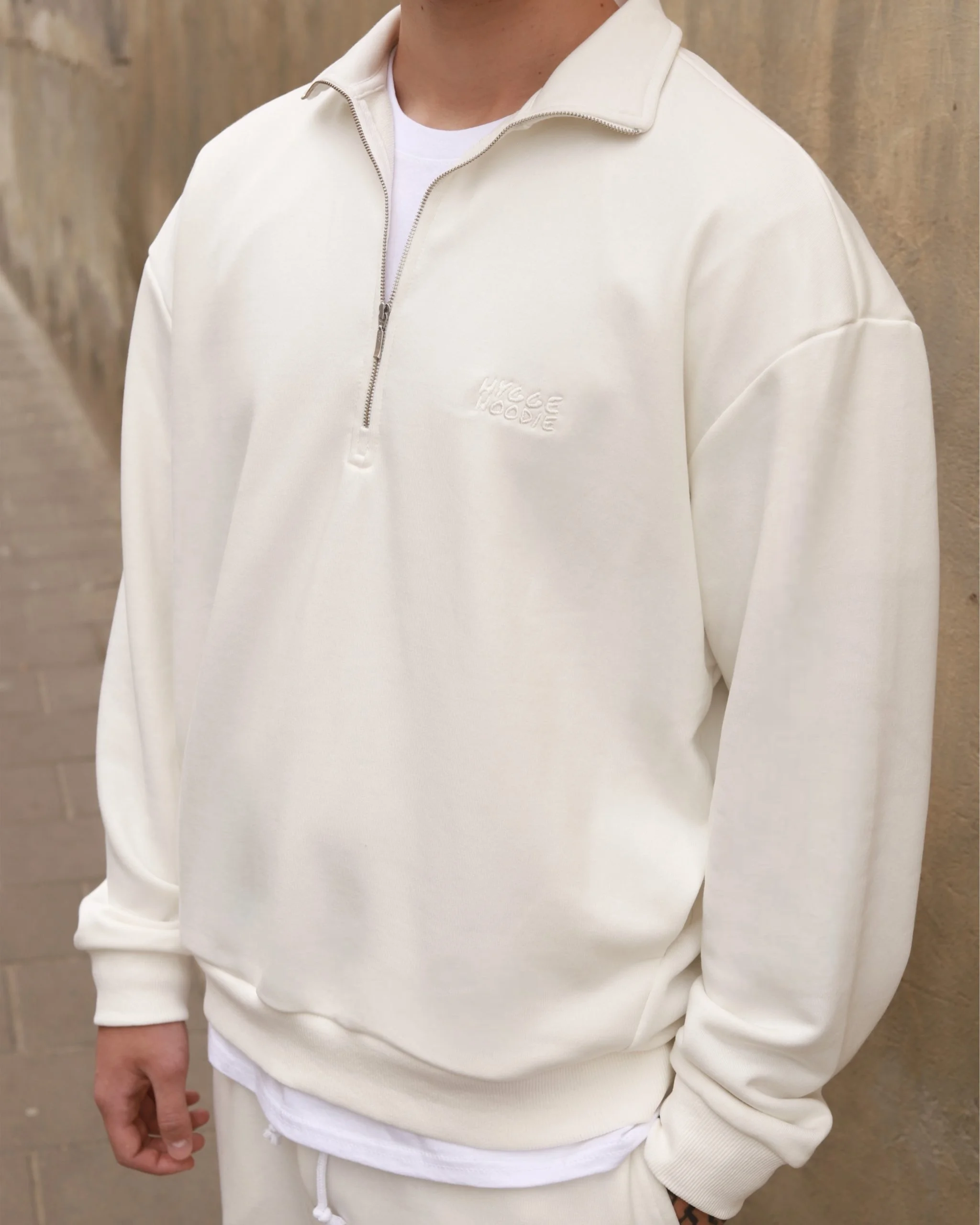 СВІТШОТ ZIP ME UP PREMIUM, МОЛОЧНИЙ