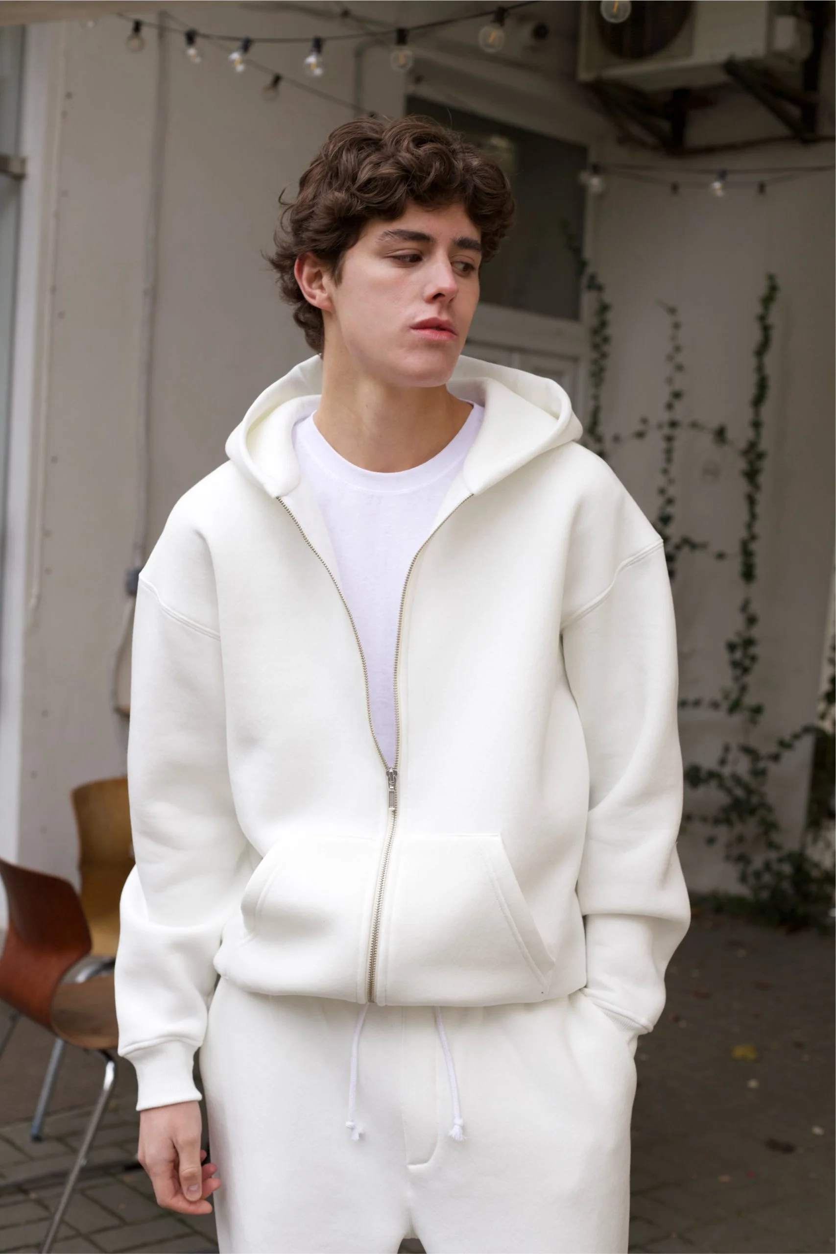 ZIP-ХУДІ PREMIUM, НА ФЛІСІ, МОЛОЧНИЙ