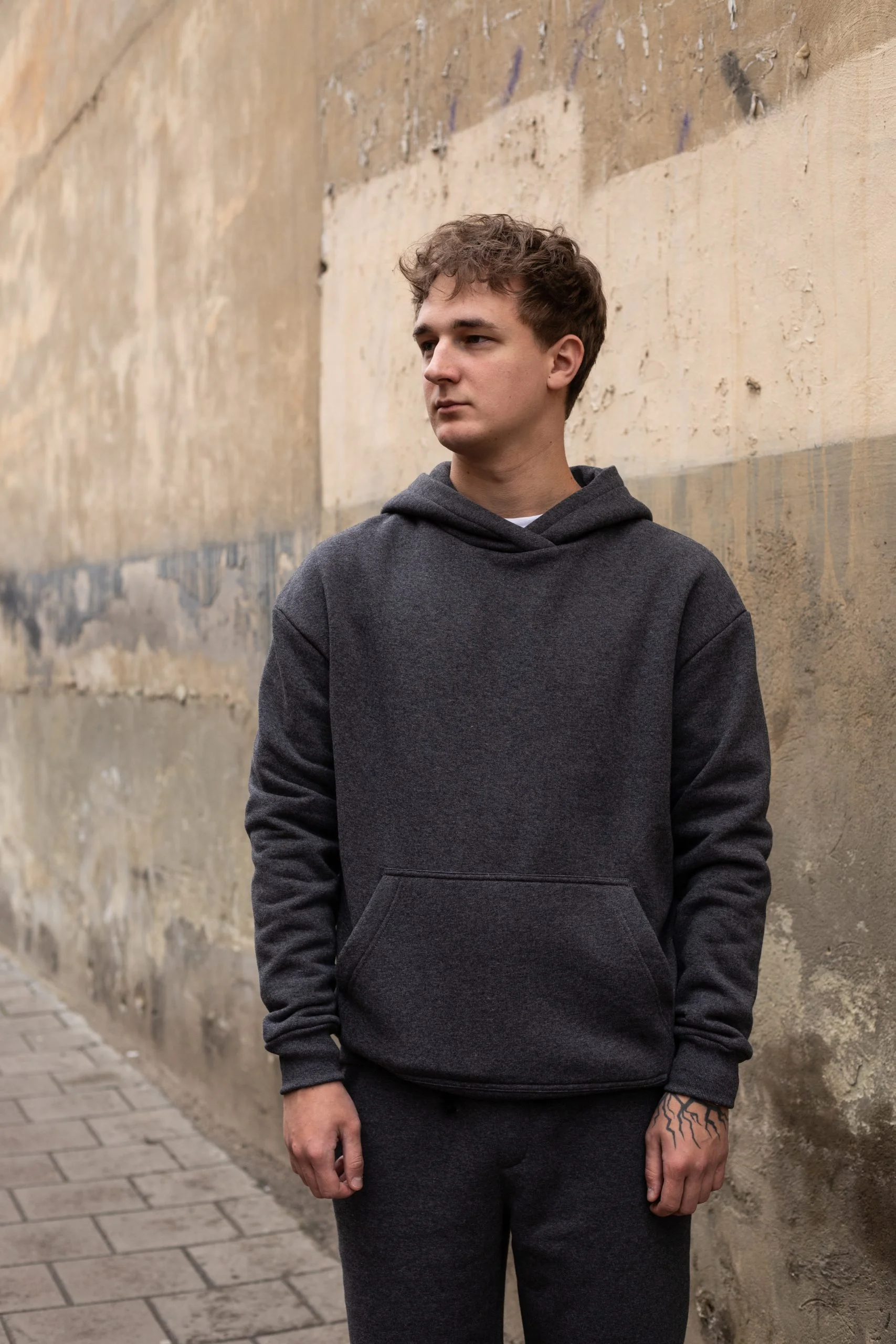 ХУДІ IT'S BASIC, НА ФЛІСІ, ГРАФІТ МЕЛАНЖ