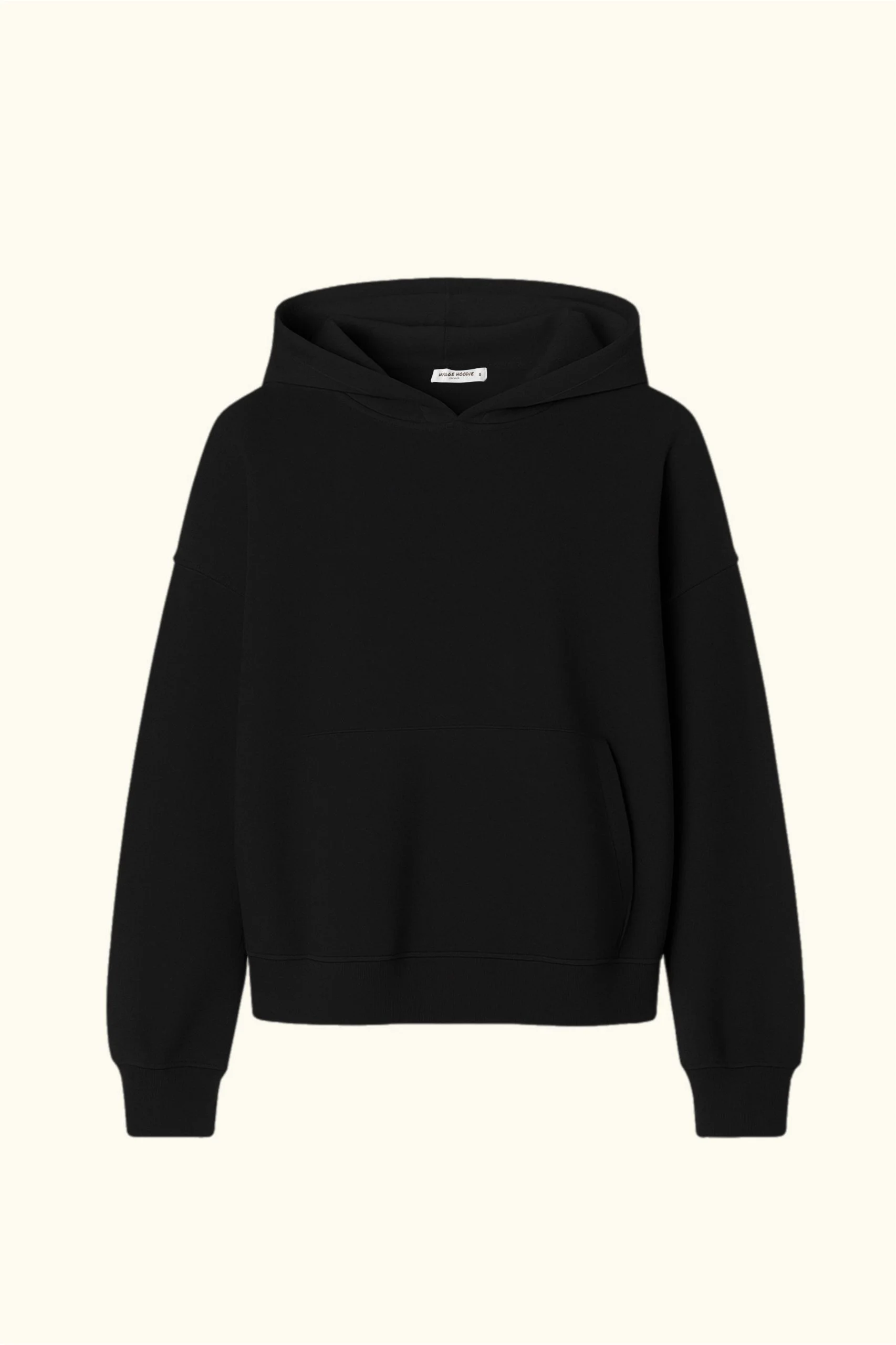 ХУДІ КЛАСИЧНОГО ФАСОНУ PREMIUM, НА ФЛІСІ, ЧОРНИЙ