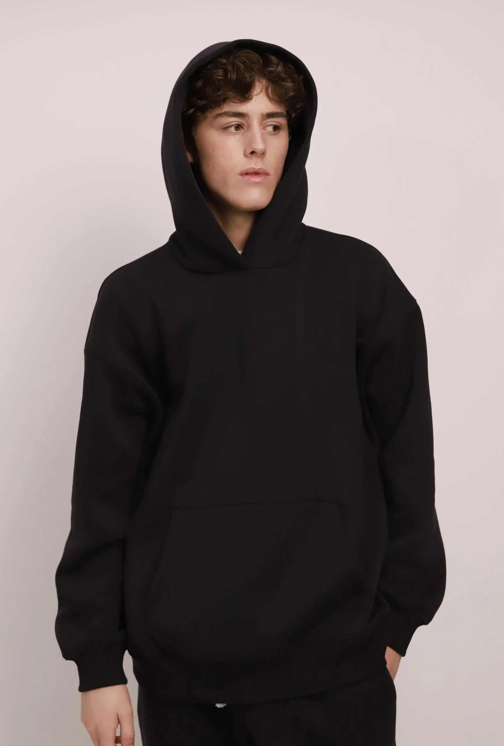 ХУДІ ОВЕРСАЙЗ PREMIUM, НА ФЛІСІ, ТЕМНИЙ ГРАФІТ