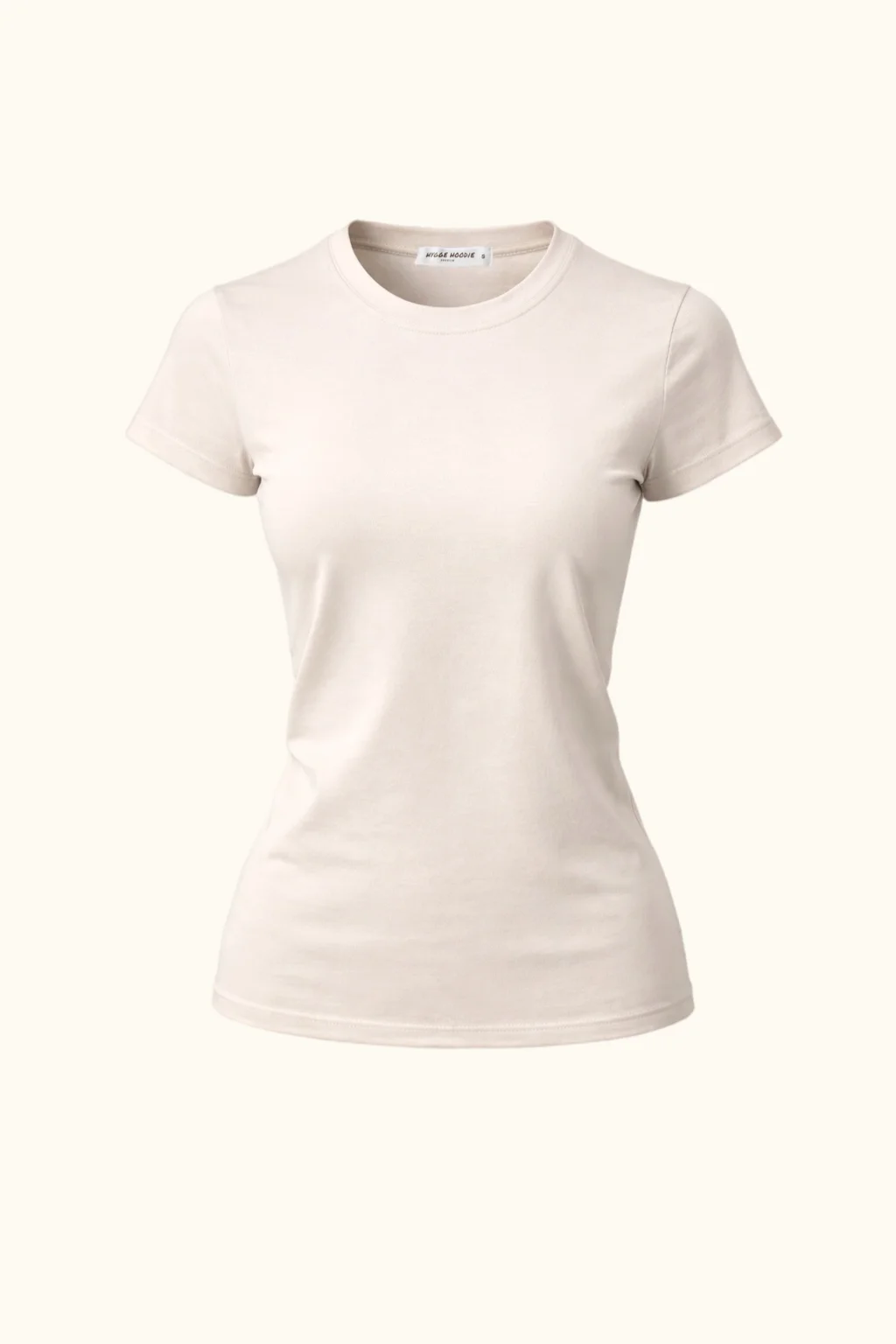 ФУТБОЛКА SLIM FIT, PREMIUM, ПІСОЧНА