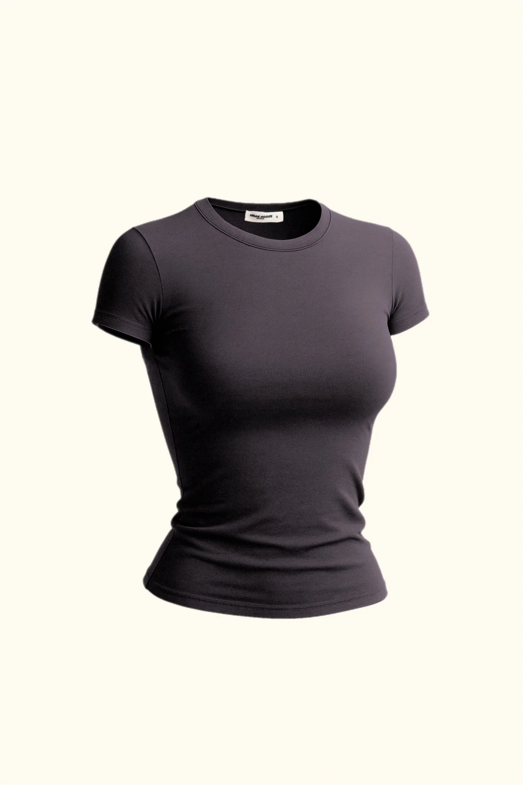 ФУТБОЛКА SLIM FIT ЖІНОЧА, ТЕМНИЙ-ГРАФІТ