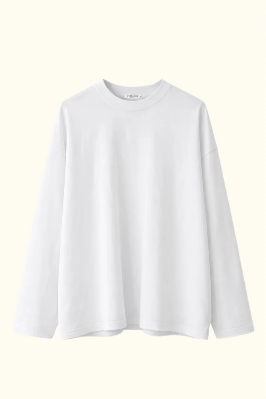 ЛОНГСЛІВ СУПЕРOVERSIZE, PREMIUM, БІЛИЙ