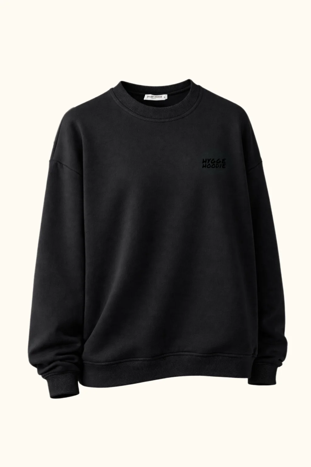 СВІТШОТ OVERSIZE З ВИШИВКОЮ, PREMIUM, ЧОРНИЙ