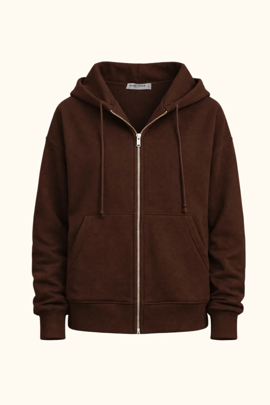 ZIP-HOODIE OVERSIZE, PREMIUM, ШОКОЛАД