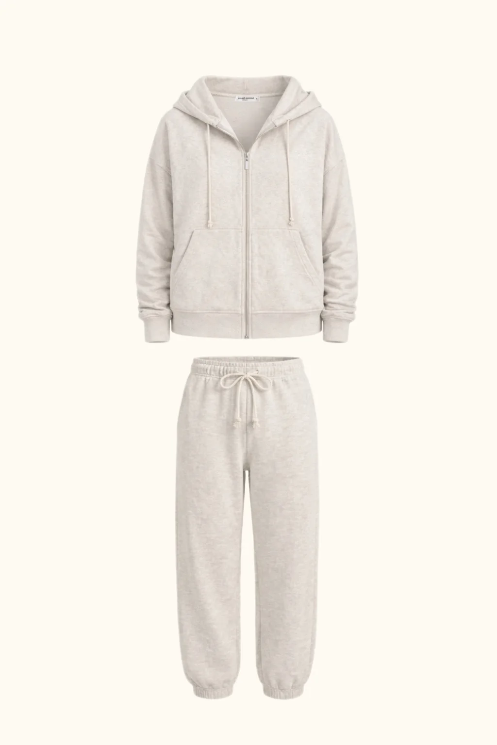 КОМПЛЕКТ FORMULA OVERSIZE (ZIP HOODIE + ДЖОГЕРИ), БЕЖ МЕЛАНЖ