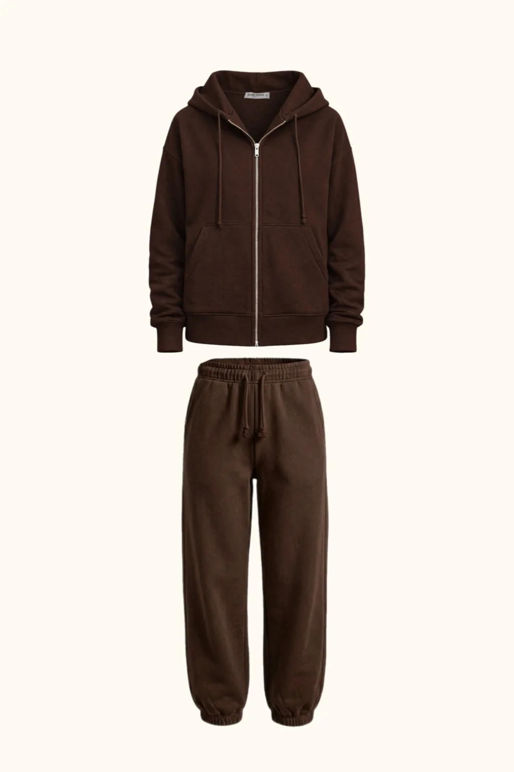 КОМПЛЕКТ FORMULA OVERSIZE (ZIP HOODIE + ДЖОГЕРИ), ШОКОЛАД