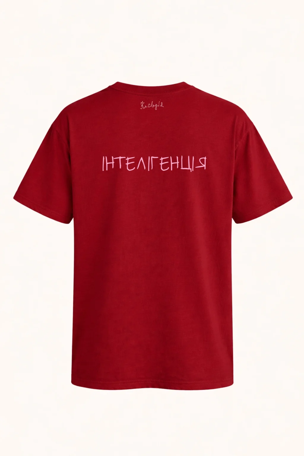 ФУТБОЛКА "ІНТЕЛІГЕНЦІЯ", ЧЕРВОНА