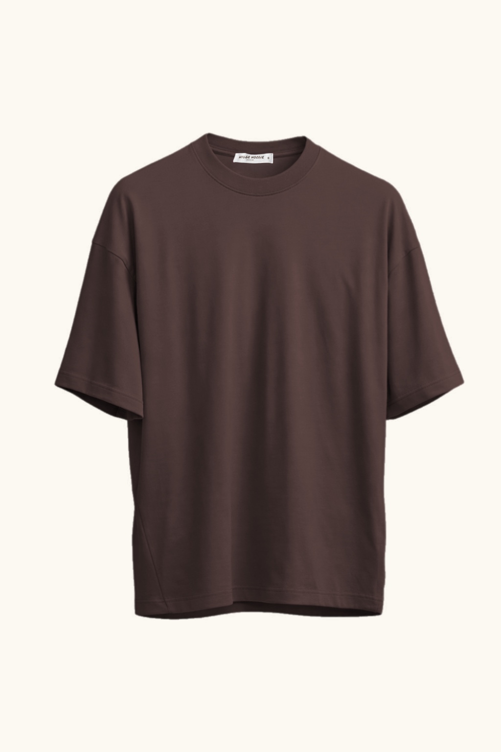 ФУТБОЛКА OVERSIZE, PREMIUM, ТЕМНИЙ ШОКОЛАД