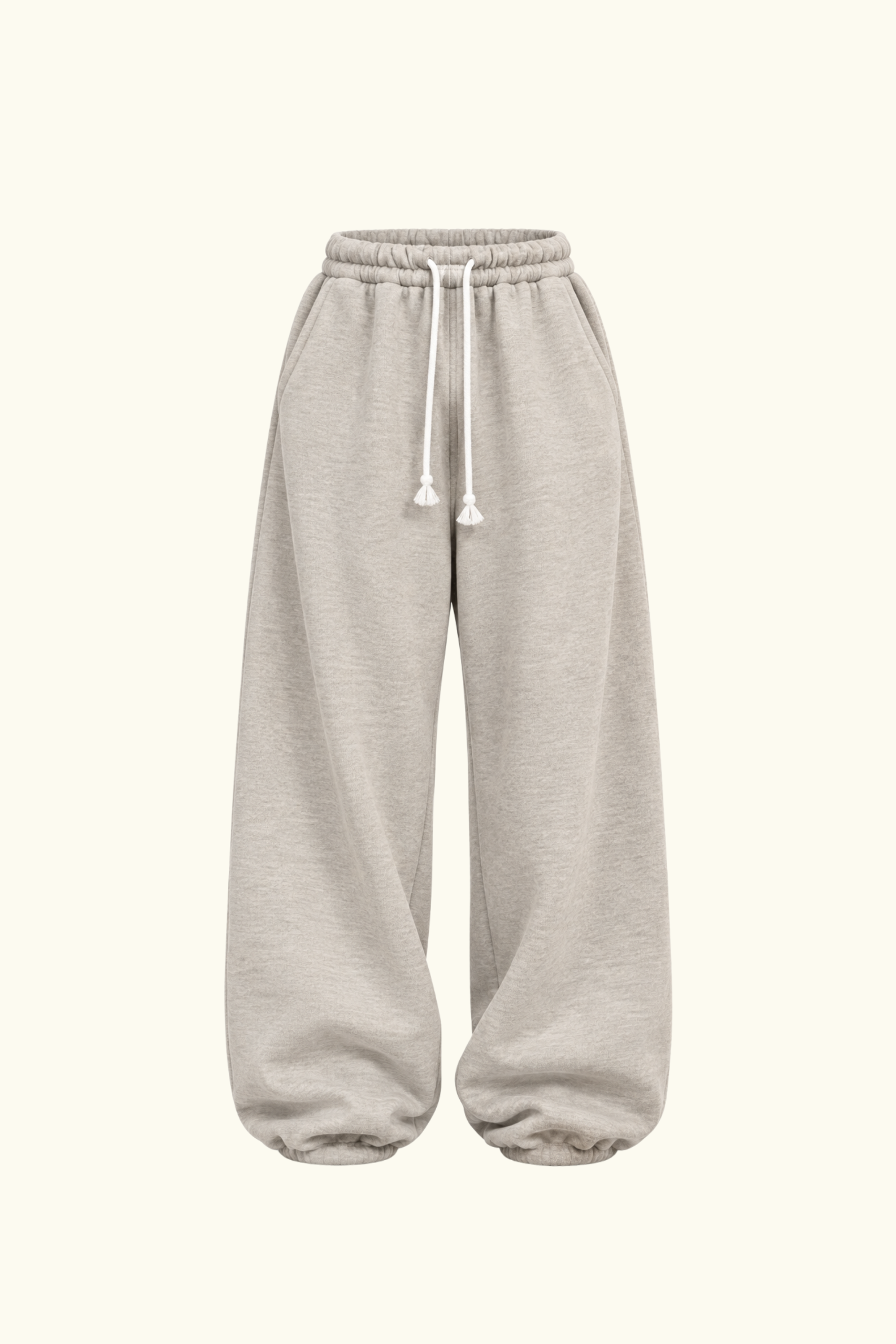 COTTON ДЖОГЕРИ OVERSIZE, БЕЖ МЕЛАНЖ